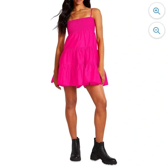Steve Madden | Dresses | Nwt Steve Madden Bb Dakota Hot Pink Dress |  Poshmark